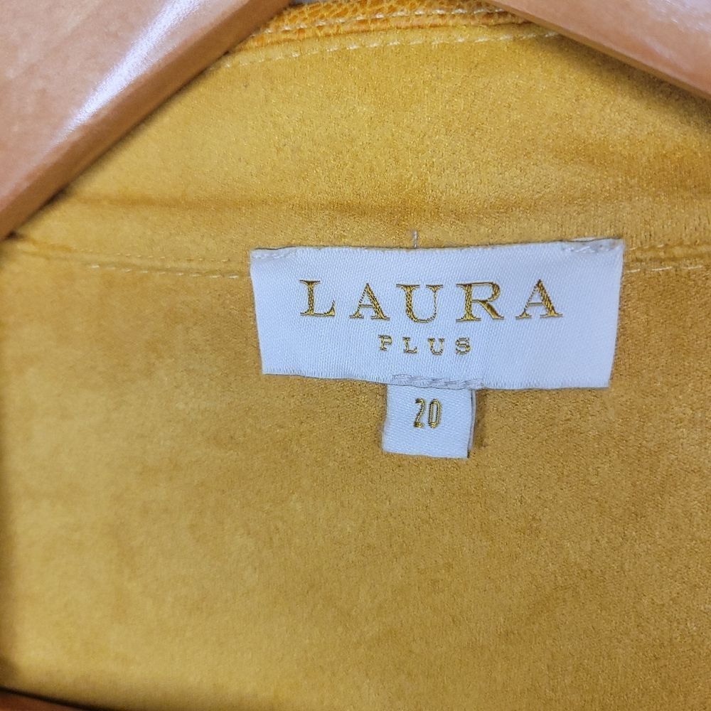 Laura Faux Suede Bright Mustard Yellow Jacket - Picture 5 of 16